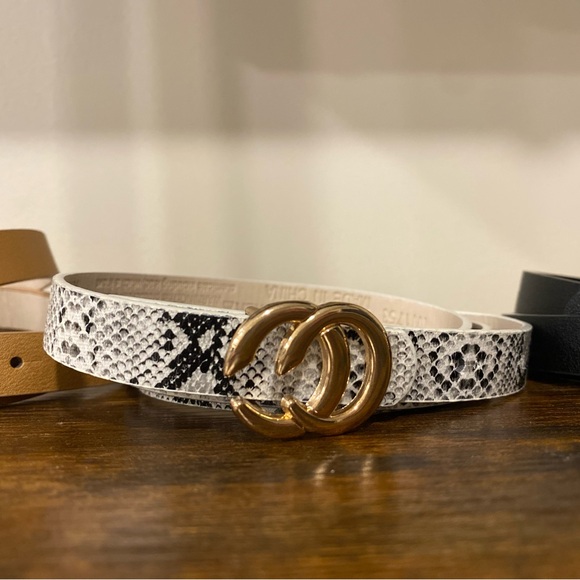 Fashion CC Belt Mini Set - Black, Tan, and Snake Print - Picture 3 of 5